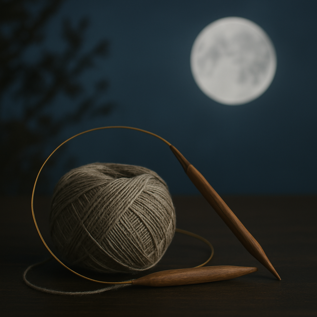 満月と編み物のあいだにある、静かな関係