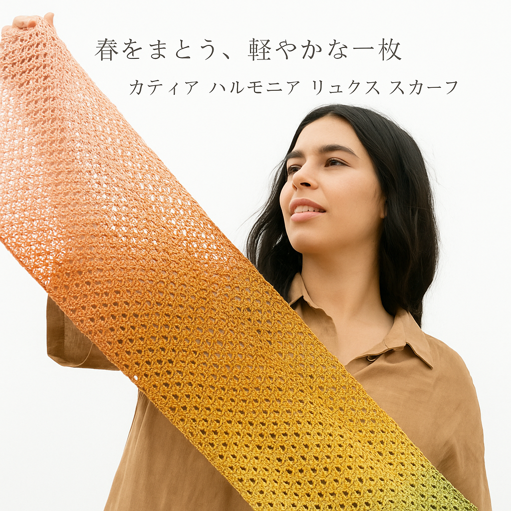 カティア「ハルモニア リュクス」スカーフ　本日最終のご紹介です