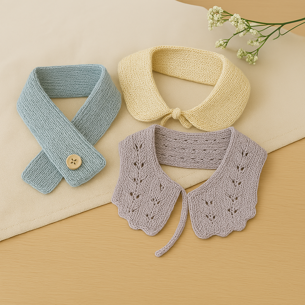 首もとを冷やさないために。かたちがきれいに決まるやさしい糸