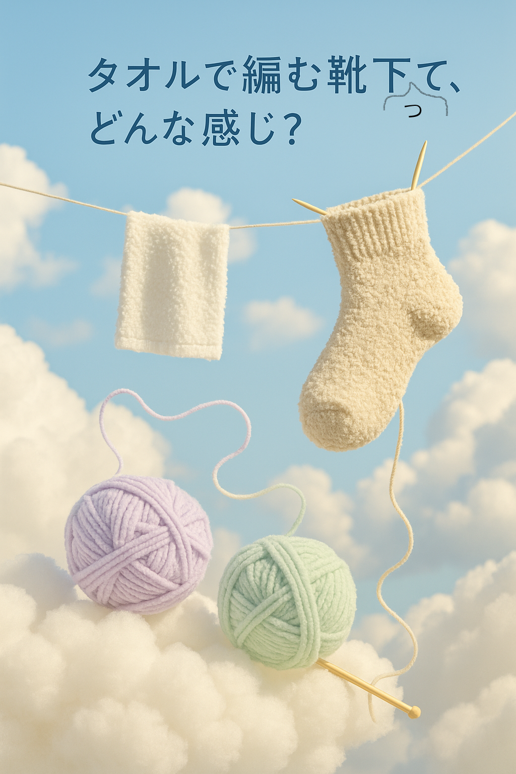 靴下用に「タオルの糸」？春夏に注目したい少し変わったソックヤーン