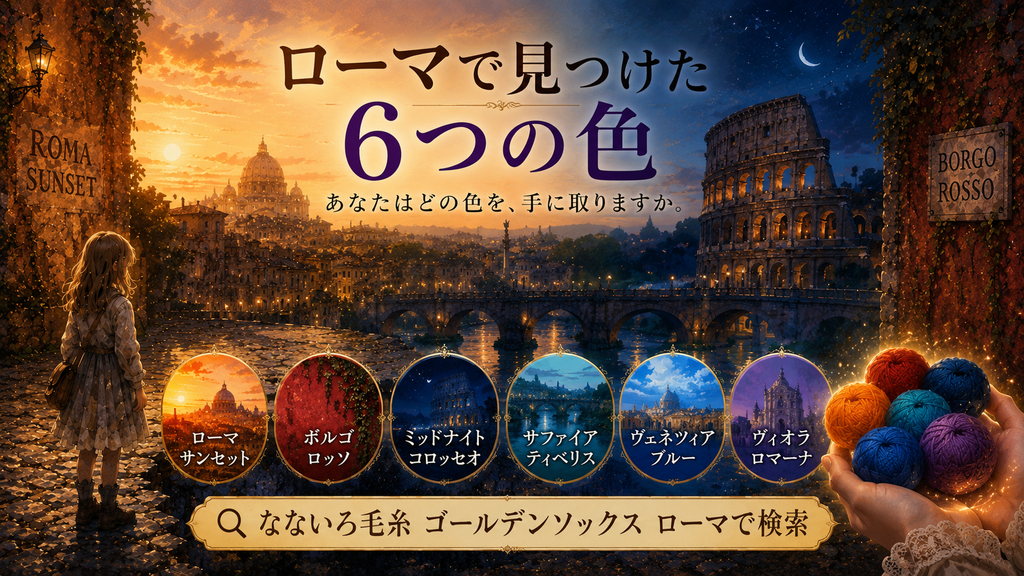 アリスが、ローマに迷い込んだ。——新商品「ゴールデンソックス ローマ」が届きました