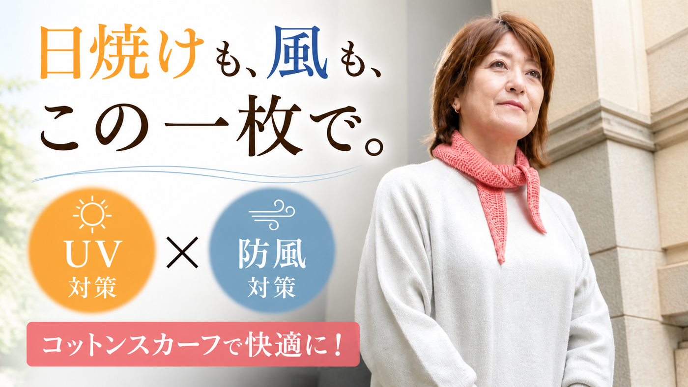 コットンのスカーフが、日焼け止めがわりになる理由