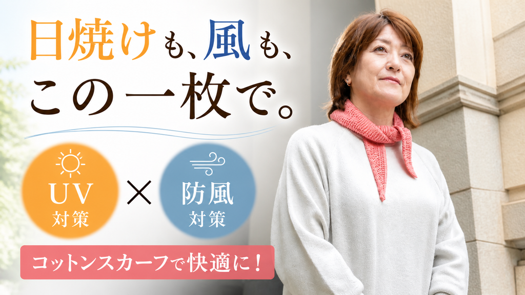 コットンのスカーフが、日焼け止めがわりになる理由