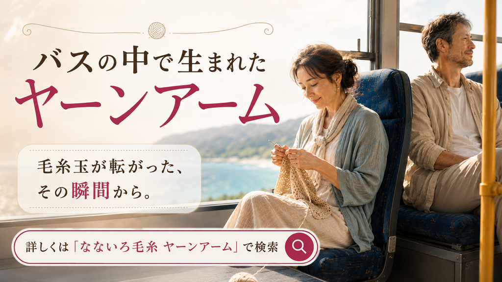 バスの床を転がった毛糸玉から生まれた編み物道具｜アディ ヤーンアーム誕生の話