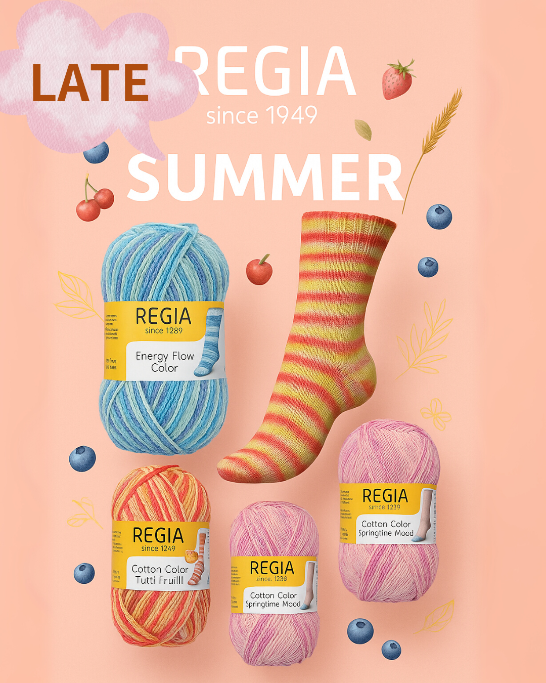 すぐに編める涼やかな糸 レギアのコットンシリーズ
