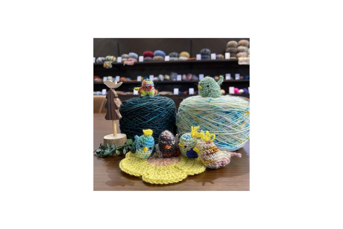手のひらサイズの幸せを編む：小鳥ちゃんキットのご紹介
