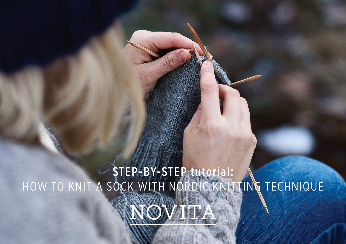 ノルディックスタイルの靴下の編み方