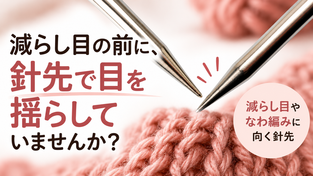 輪針の「レース」はレース編み専用ではありません。減らし目に向く細い針先とチャオグー レッドレース