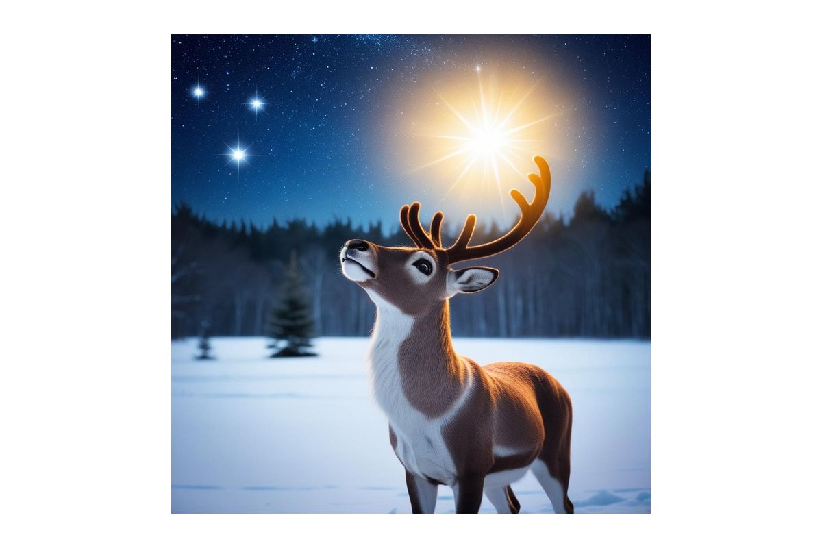 トナカイと星の約束 - 森に届けたクリスマスの小さな奇跡