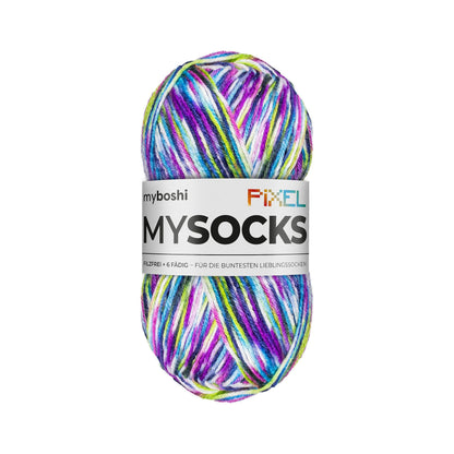 暖かさ際立つ毛糸｜マイソックス ピクセル｜myboshi：マイボウシ