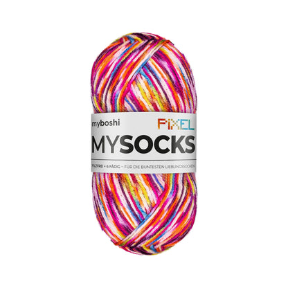 暖かさ際立つ毛糸｜マイソックス ピクセル｜myboshi：マイボウシ