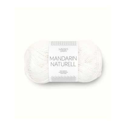 毎日に寄り添う上質コットンの定番糸｜マンダリン ナチュレル｜Sandnes Garn：サンネスガルン