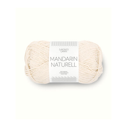 毎日に寄り添う上質コットンの定番糸｜マンダリン ナチュレル｜Sandnes Garn：サンネスガルン