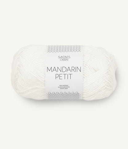軽やかに整う精密構造の純コットン糸｜マンダリン プティ｜Sandnes Garn：サンネスガルン