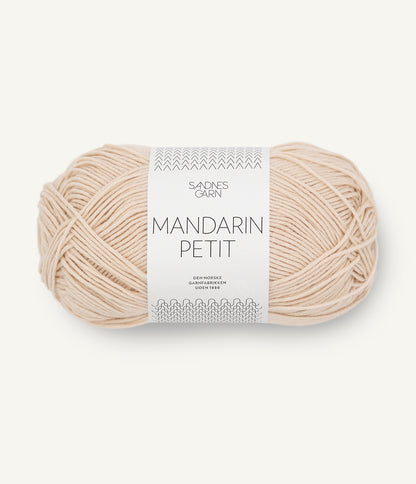 軽やかに整う精密構造の純コットン糸｜マンダリン プティ｜Sandnes Garn：サンネスガルン