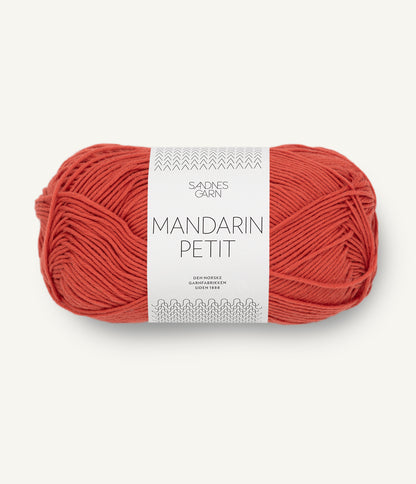 軽やかに整う精密構造の純コットン糸｜マンダリン プティ｜Sandnes Garn：サンネスガルン