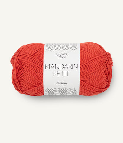 軽やかに整う精密構造の純コットン糸｜マンダリン プティ｜Sandnes Garn：サンネスガルン