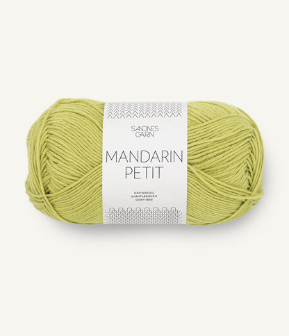 軽やかに整う精密構造の純コットン糸｜マンダリン プティ｜Sandnes Garn：サンネスガルン