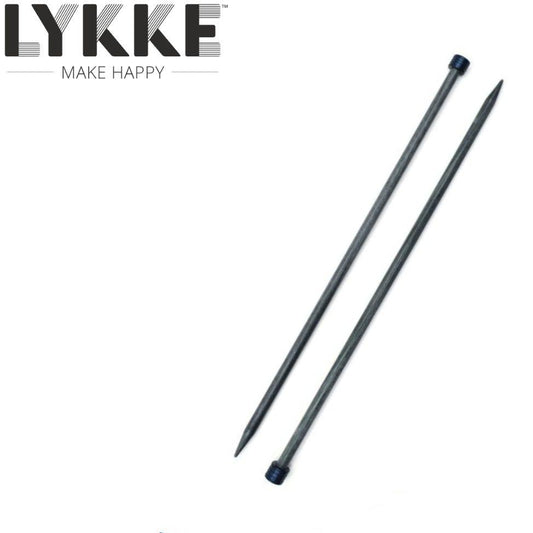 LYKKE：リッケ 棒針(玉付き針) インディゴ 25cm