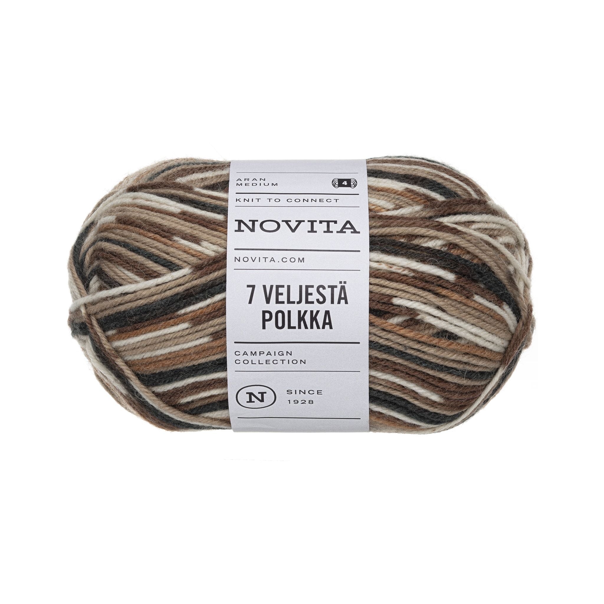 色が踊る、フィンランドの靴下毛糸｜セブンブラザーズ ポルカ｜Novita