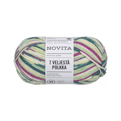色が踊る、フィンランドの靴下毛糸｜セブンブラザーズ ポルカ｜Novita：ノヴィータ