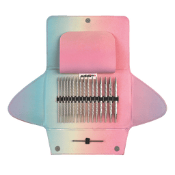 addi (アディ) 輪針 addiUnicorn ユニコーン - ピンクのコードを持つ