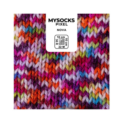 暖かさ際立つ毛糸｜マイソックス ピクセル｜myboshi：マイボウシ