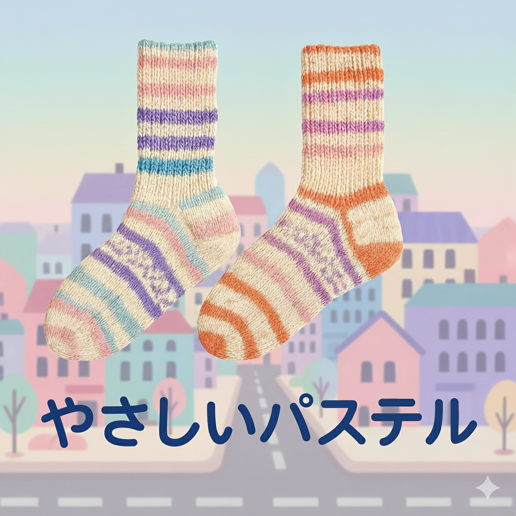 ソックヤーン2玉セレクション「やさしいパステル」