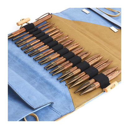 Knit Pro：ニットプロ 付け替え針セット ジンジャー (ロング針 x 11サイズ)【リーガル】