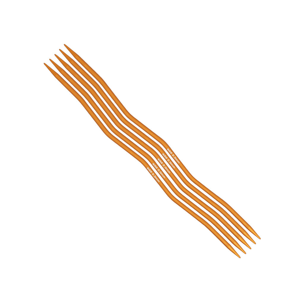 【2026シーズン限定】編みやすさと安心感を両立した5本針｜クレイジースネーク レース 15cm 2.5mm｜addi：アディ