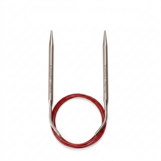 手のひらに優しい疲れ知らずの輪針｜ニットレッド 23cm-100cm｜ChiaGoo：チャオグー