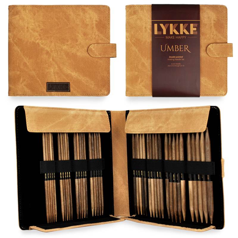 LYKKE：リッケ 5本針セット アンバー 15 cm
