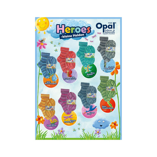 オパール ヒーローズ 〜小さな仲間たち〜 4本撚りソックヤーン｜Opal：オパール