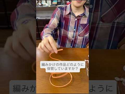 編みかけ作品の試着にとっても便利｜ステッチホルダー【編地 保くん】｜NOVITA：ノヴィータ