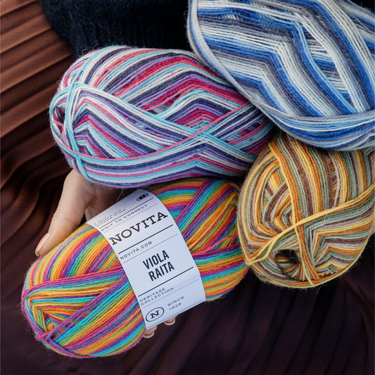 編むだけで縞模様を描く ヴィオラ ライタ｜NOVITA：ノヴィータ