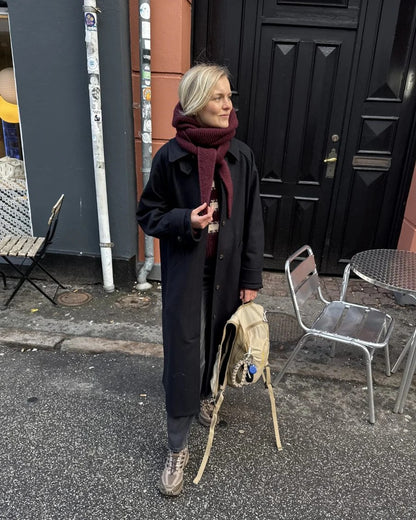 フードとマフラーがひとつに ソフィーフード｜毛糸 & 日本語文章パターン付きキット｜PetiteKnit：プチニット