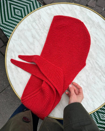 フードとマフラーがひとつに ソフィーフード｜毛糸 & 日本語文章パターン付きキット｜PetiteKnit：プチニット