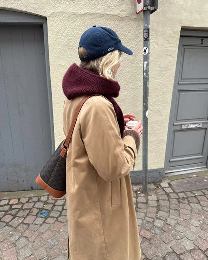 フードとマフラーがひとつに ソフィーフード｜毛糸 & 日本語文章パターン付きキット｜PetiteKnit：プチニット