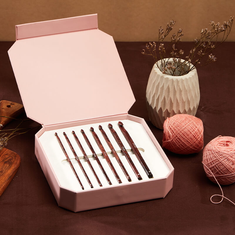 Knit Pro：ニットプロ  かぎ針セット シンフォニー 8サイズ【限定生産品：ローズピンクケース】