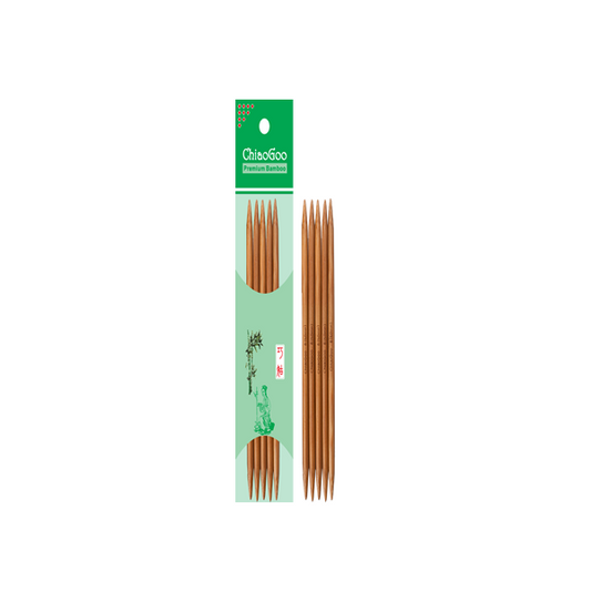 ChiaoGoo：チャオグー 5本針 竹製 パティナ (古色) 15-20cm