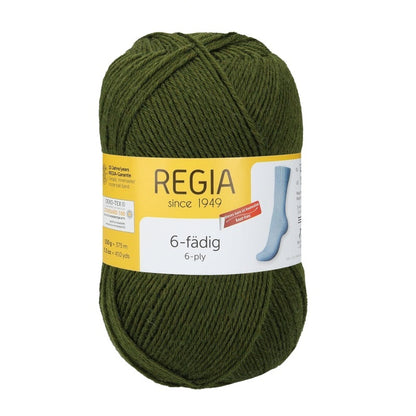 REGIA：レギア 6本撚りソックヤーン ユニ／単色 150g