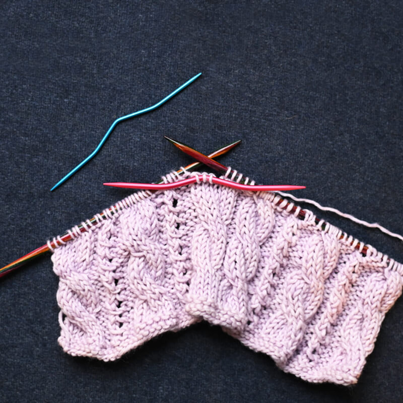 Knit Pro：ニットプロ 縄編み針 アルミニウム