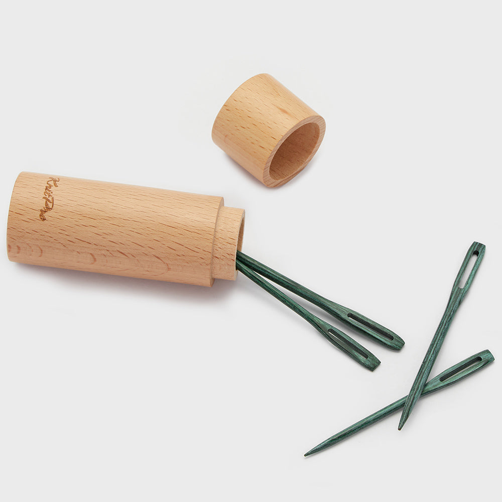 Knit Pro：ニットプロ 木製とじ針4本セット 木製ケース入り マインドフル