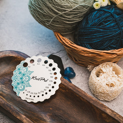 Knit Pro：ニットプロ ニードルサイズメジャー メタル マインドフル